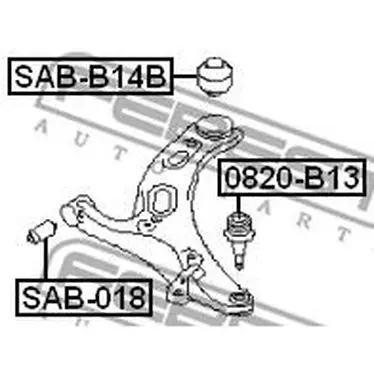 Сайлентблок задний переднего рычага Subaru Legacy B14 09-14 FEBE | Автомобили и мотоциклы