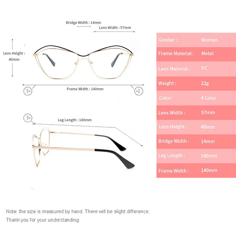 KANDREA очки с защитой от синего излучения женские кошачий глаз оправа