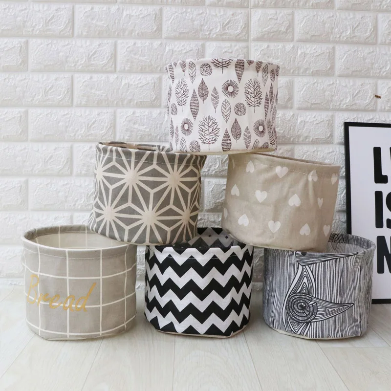 

small Laundry Basket For Toy Cartoon Storage Barrel Dirty Clothes Sundries Household Organizers Storage Basket folding