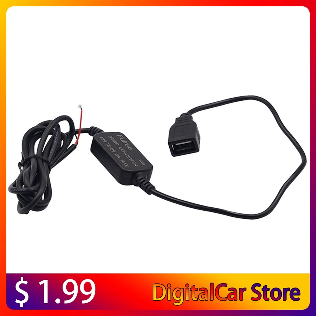 

Зарядное устройство USB, водонепроницаемый преобразователь постоянного тока/постоянного тока, регулятор мощности 12 В в 5 В 3 А, Автомобильный ...