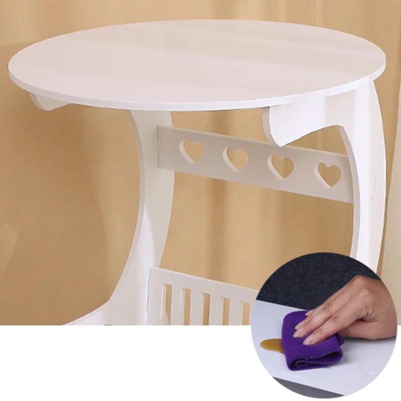 Стеллаж для хранения полый резной стол деревянная полка вещей журнальный столик