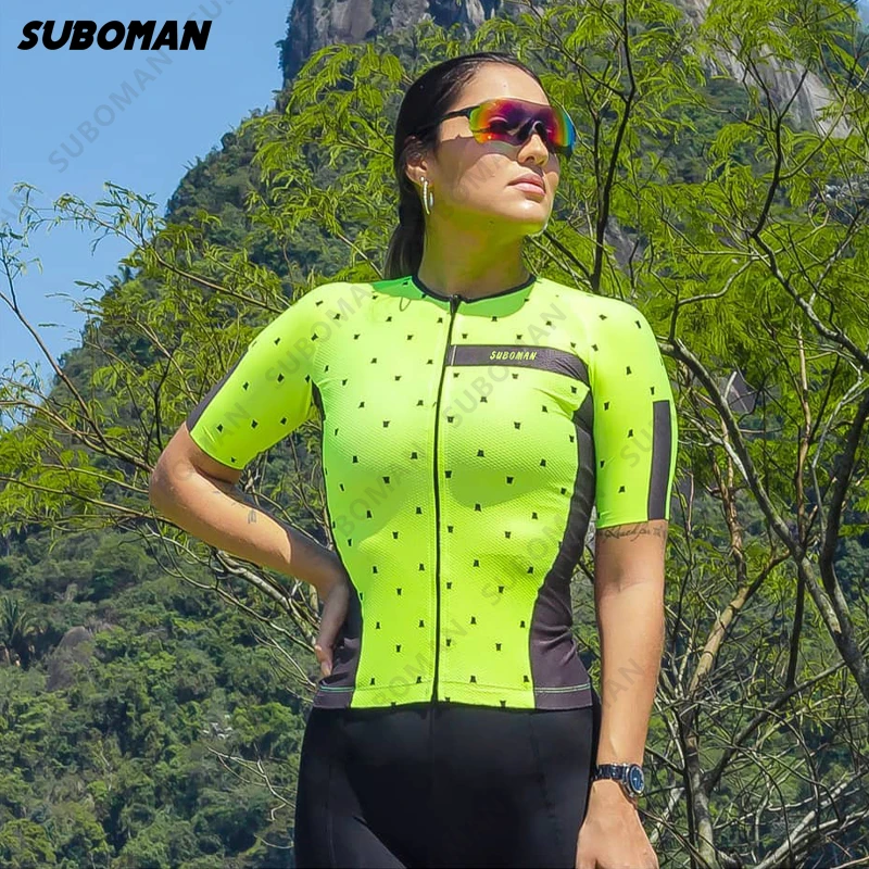 

Suboman new Pro Team triathlon suit his/her jersey for one-piece jumpsuit short-sleeved conjunto ciclismo feminino running suits