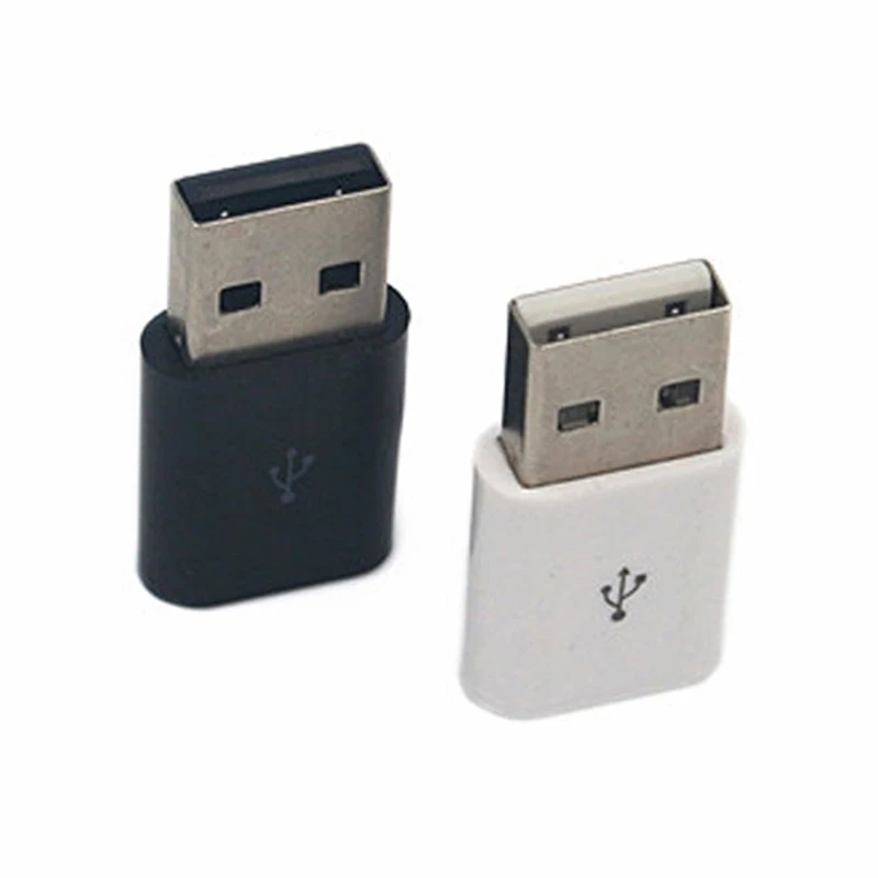 Переходник Микро гнездо на USB штекер для зарядки данных Портативный
