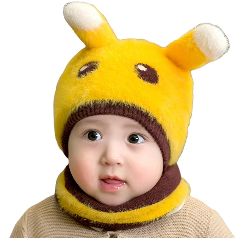 

2PCS newborn babys child children knitted Hat scarf Winter Hat warm sombrero bufanda invierno ninos bebe enfante echarpe hiver