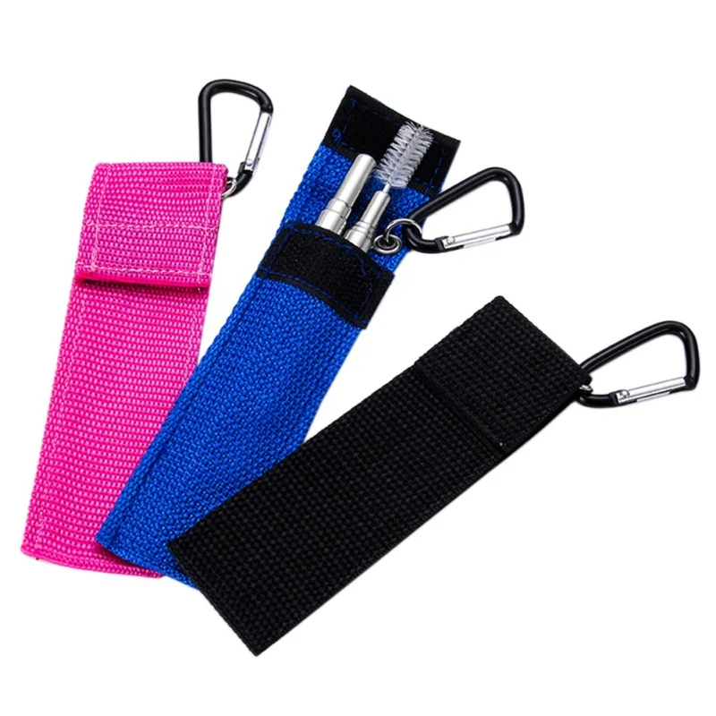 Многоразовая складная металлическая Питьевая соломинка портативная