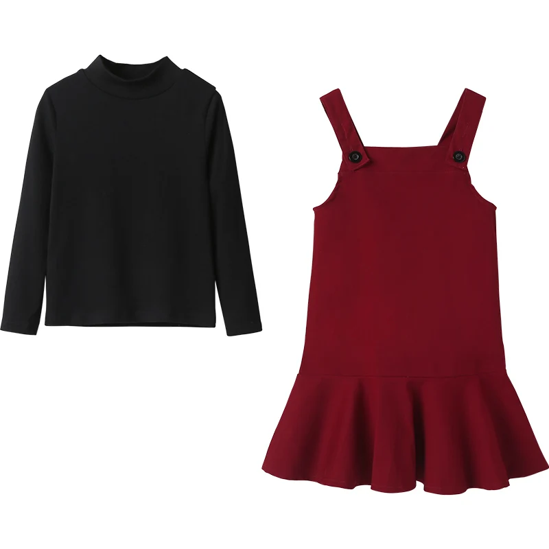 Наряды с оборками для девочек Новинка 2020 года однотонные штаны в стиле ретро