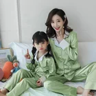 Пижама шелковая для мальчиков и девочек, с длинным рукавом