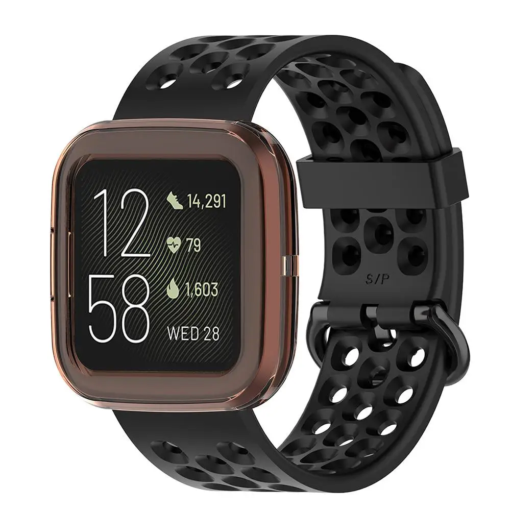 Ультратонкий Мягкий защитный чехол из ТПУ для Fitbit Versa 2 умных часов силиконовый