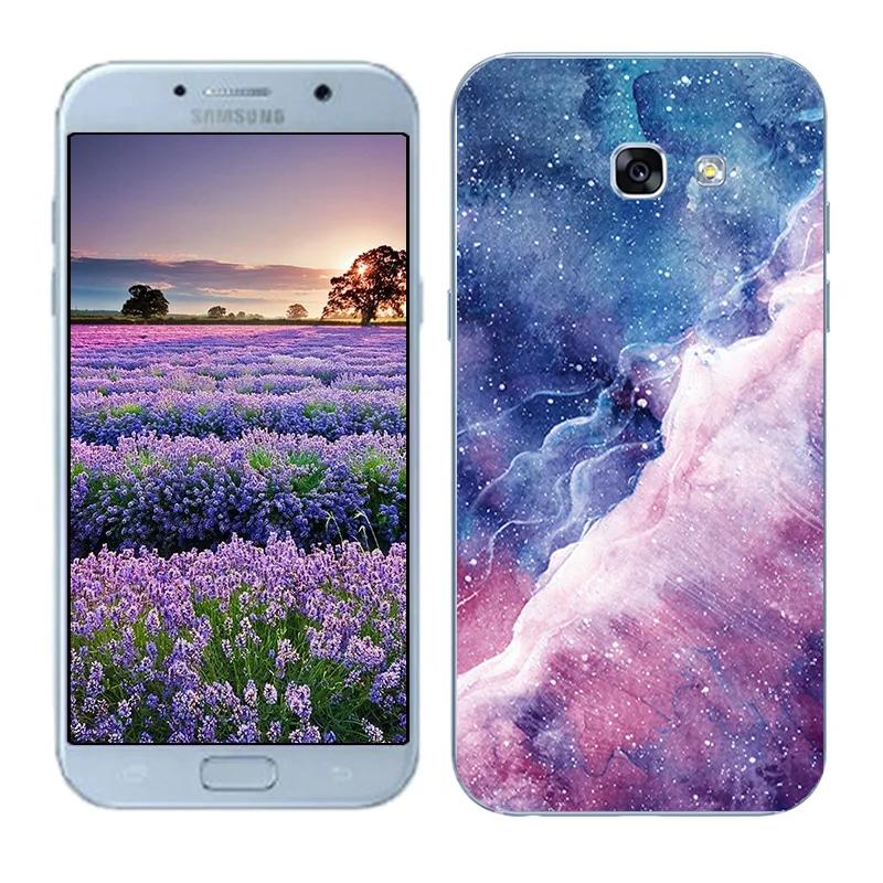 Чехлы для телефонов samsung Galaxy A5 A3 мягкие ТПУ Fundas Para Coque DIY окрашенный плотный чехол для телефона Galaxy A7 Shell