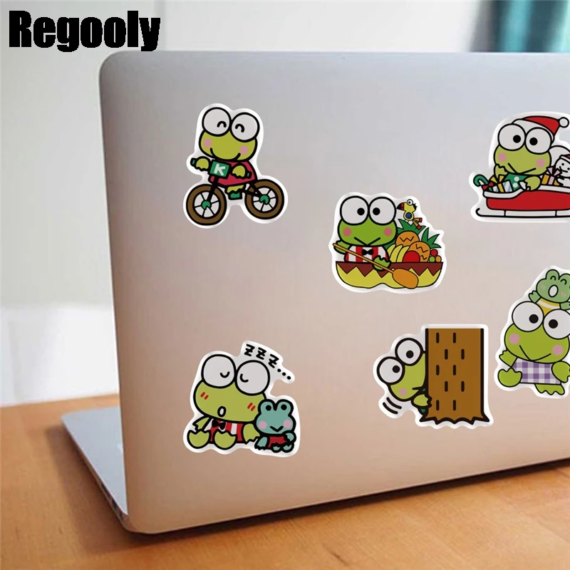 

100pcs Kawaii Frog Scrapbooking Stickers Packs Waterproof Skateboard Luggage Motorcycle Guitar Graffiti Kid Toy decals pasters