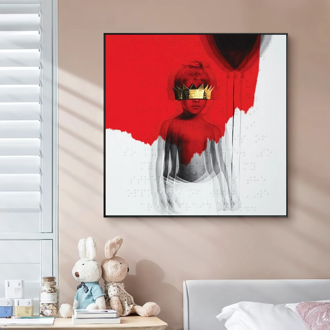 

ANTI Music Album Cover Canvas Poster Rap Star Pop Singer Wall Painting Art Decoration (No Frame)