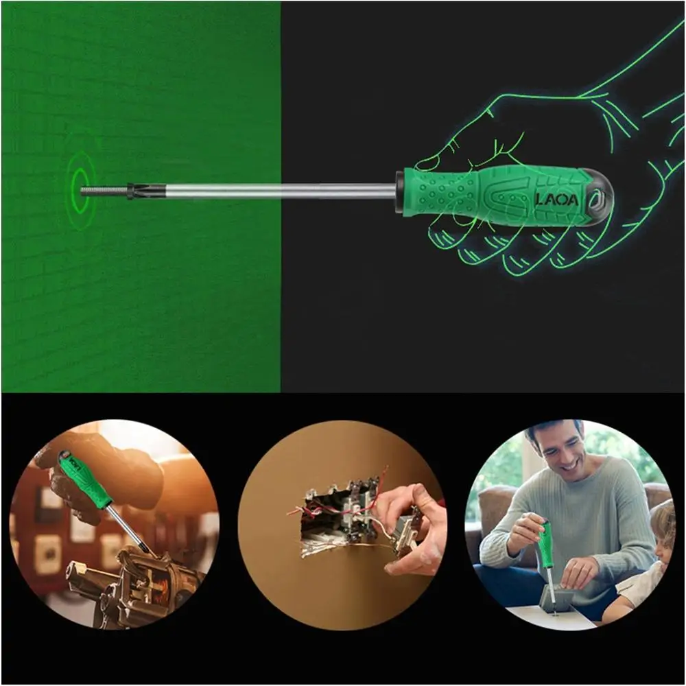 LAOA S2 шлицевые и Phillips отвертки бытовые ручные инструменты с магнитной двухцветная