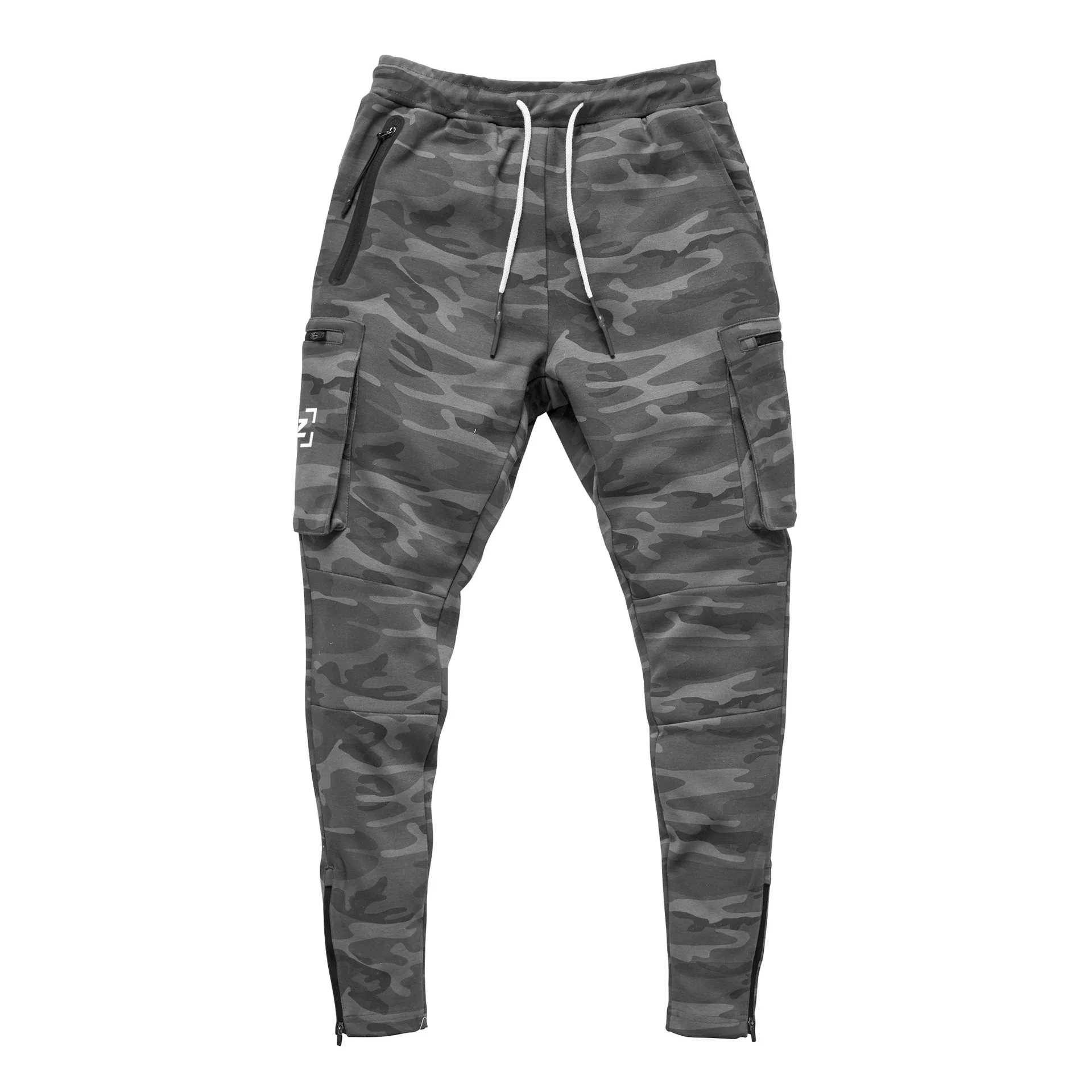 camouflage Осень, Новое поступление, мужские черные штаны для бега, повседневные брендовые быстросохнущие спортивные штаны высокого качества для бодибилдинга - Цвет: camouflage