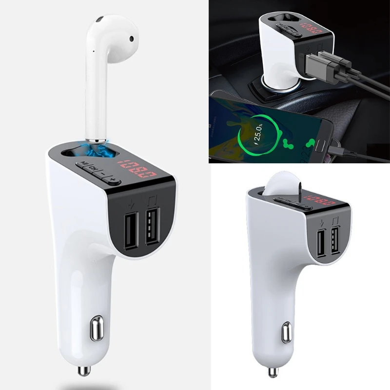 

Mp3-плеер автомобильный с Bluetooth и FM-передатчиком, 2 USB-порта