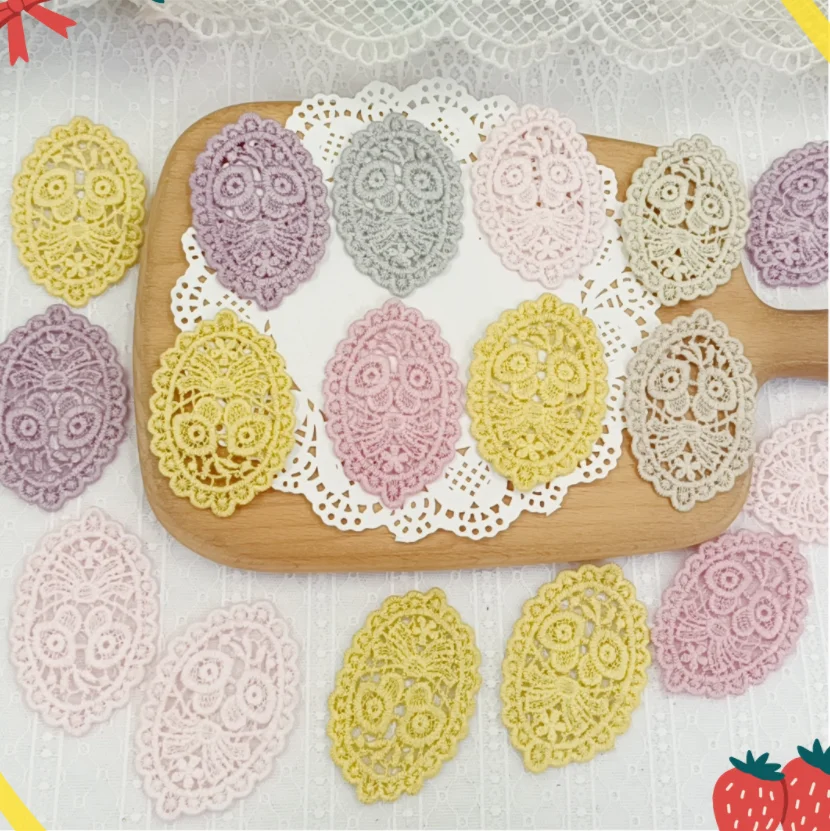 10 штук овальные 6 цветов вышитые свадебные декоративные шитье кружевные