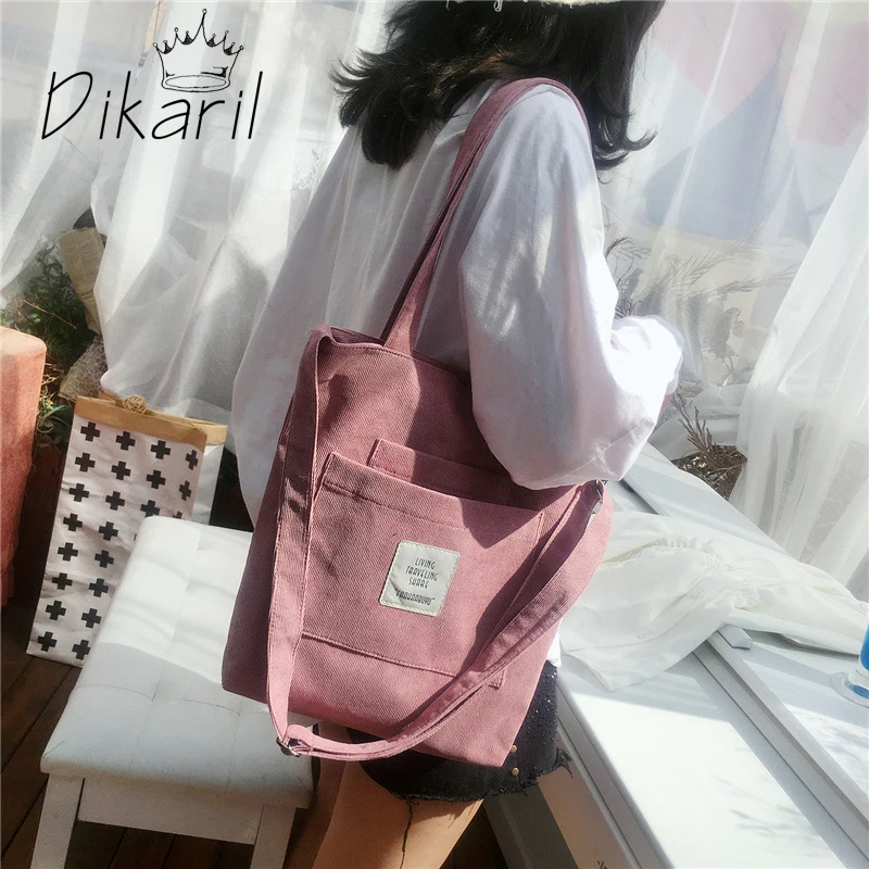 

Сумка-тоут Dikaril Женская, из ткани в полоску, повседневная, сумка для книг, рюкзак сумки для покупок