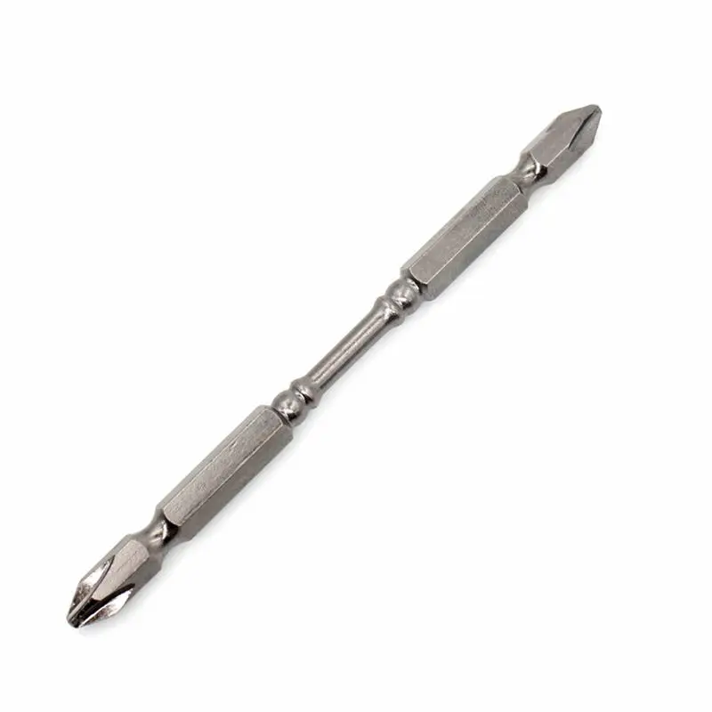 

PH2 1/4 Inch Hardness Magnetic 110MM Cross Head Screwdriver Bit Extended Length Double Head Electric Screwdriver Phillips Screw