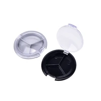 new diy makeup tool mini plastic empty 1pc eyeshadow case palette single case round jar powder cosmetics compact container