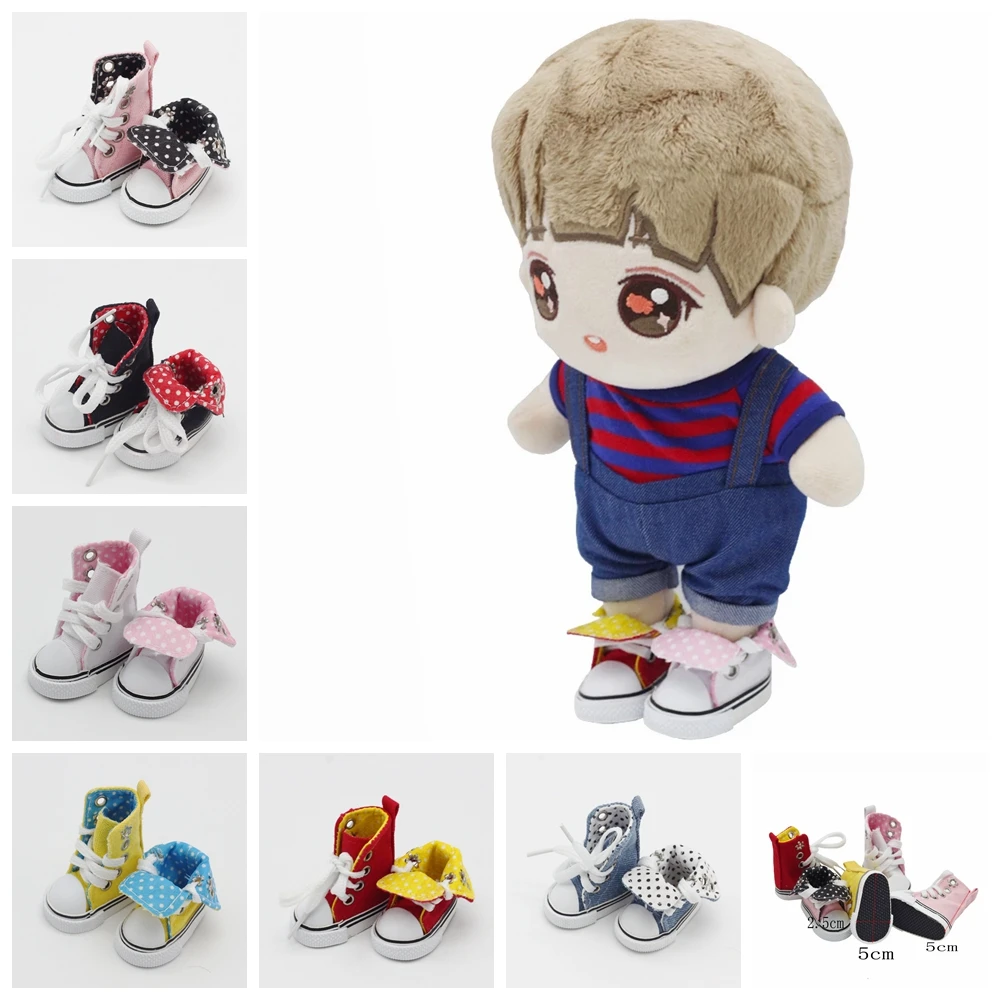 

Обувь для куклы 5 см 1/6 BJD, обувь ручной работы для кукол, холщовые шнурки с высоким берцем, аксессуары для кукол, игрушки для детей, аксессуары...