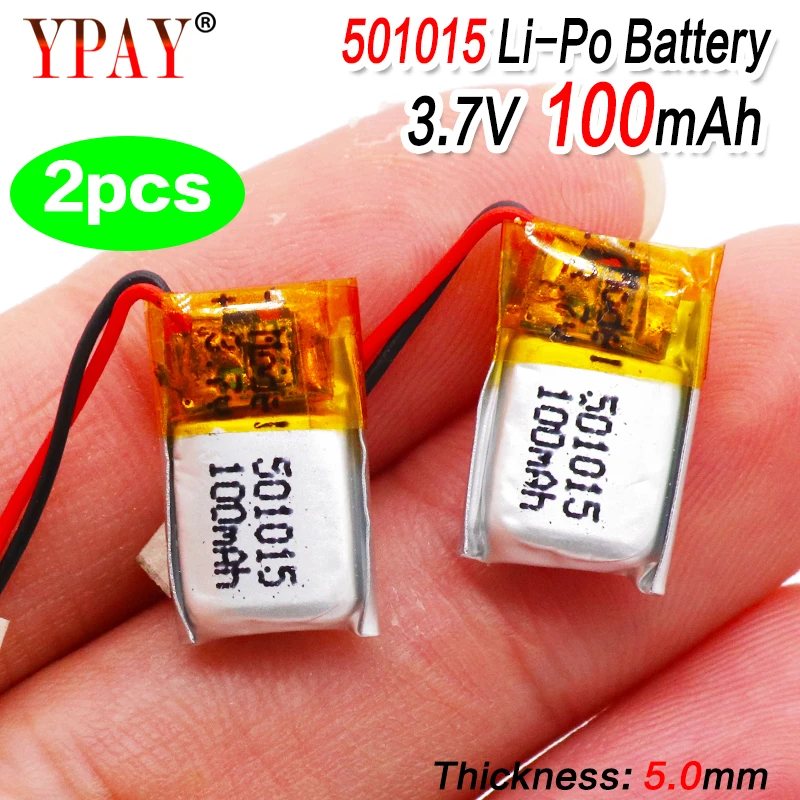 Литий полимерный литий аккумулятор 2 шт. 3 7 В 100 мА · ч для Mp3 наушников DIY bluetooth