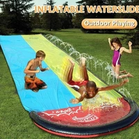4 8m giant surf n double water slide lawn water slides for children summer pool kids games fun toys backyard outdoor wave rider