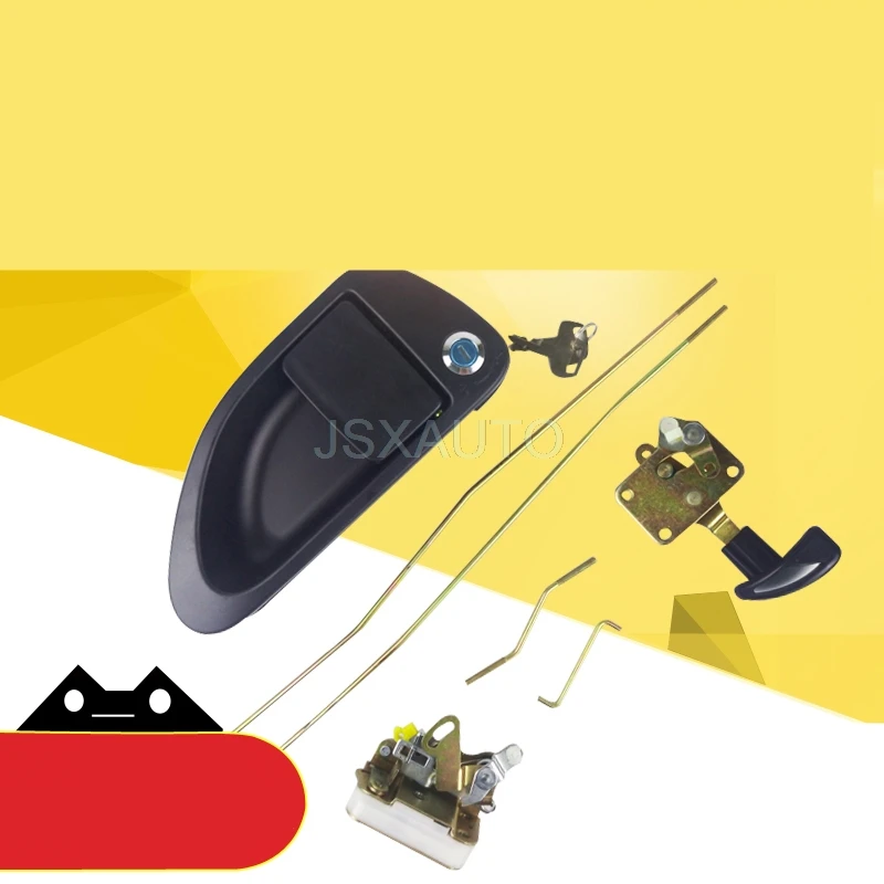 Кабина экскаватора дверной замок в сборе блок внутренней и внешней ручка старые