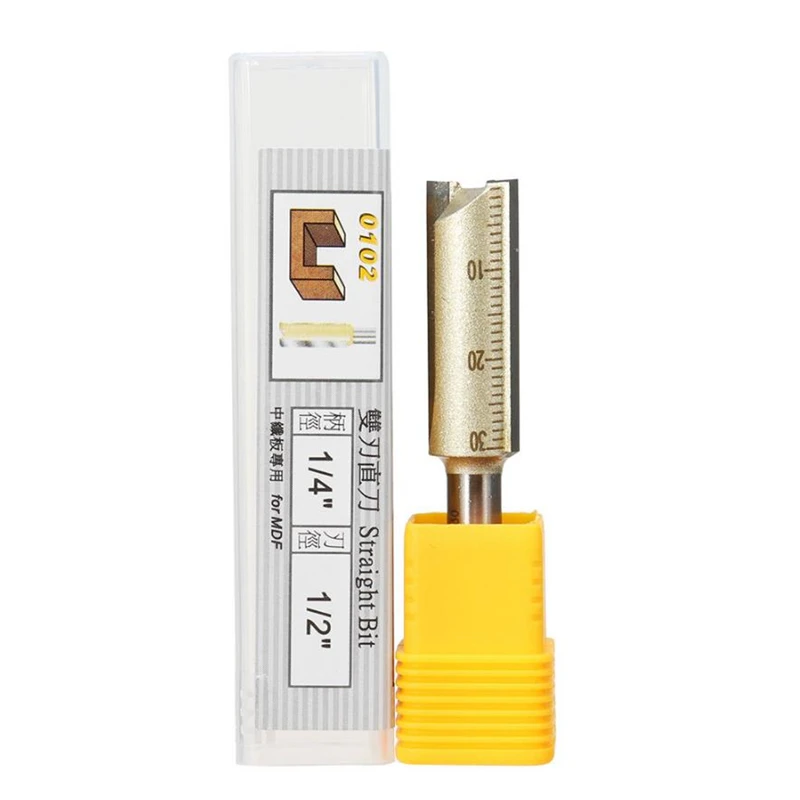 Обновленная фреза с 2 канавками и хвостовиком 1/4 дюйма твердосплавная ЧПУ для