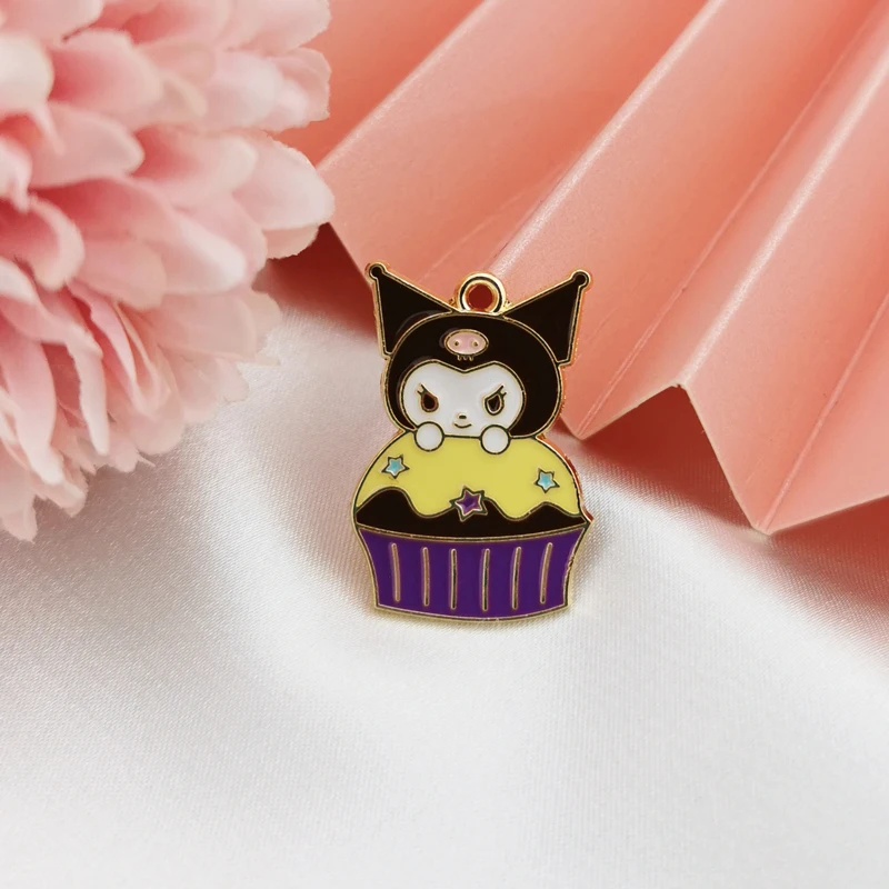 10 шт. эмалированные Подвески в виде мультяшных фигурок металлические подвески