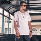 Футболка мужская с коротким рукавом, черная, свободная, с надписью