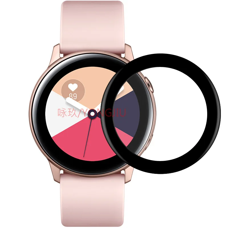 2 шт. для Samsung Galaxy Watch Active R500 3D изогнутая Защитная пленка экрана (не закаленное