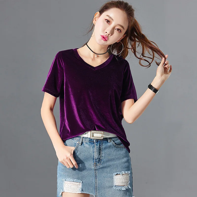 

2019 New Summer Women 100% Cottonn Tshirts Fashion Ladies Tshirts