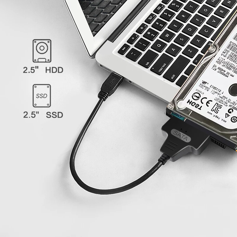 5 Гбит/с USB 3 0 на SATA III внешний 2 &quotконвертер жесткого диска накопитель кабель с