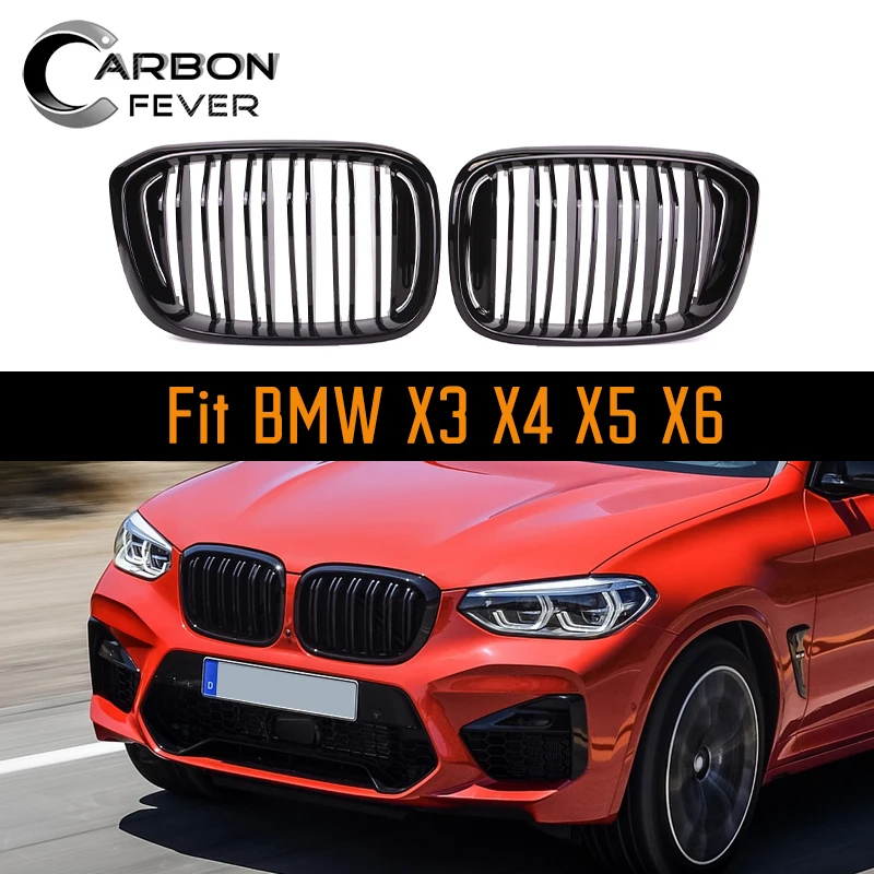 2 линейная решетка гонок для BMW серии X X3 X4 X5 X6 G01 G02 E70 E71 F15 F16 F25 F26 АБС глянцевый