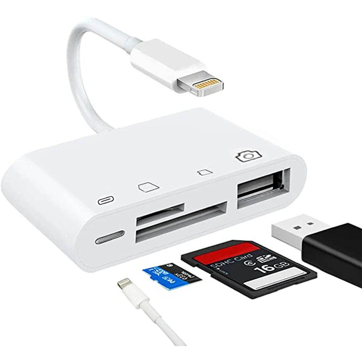 SD TF кардридер для iPhone iPad iPod iOS 13 USB OTG комплект подключения камеры T Flash