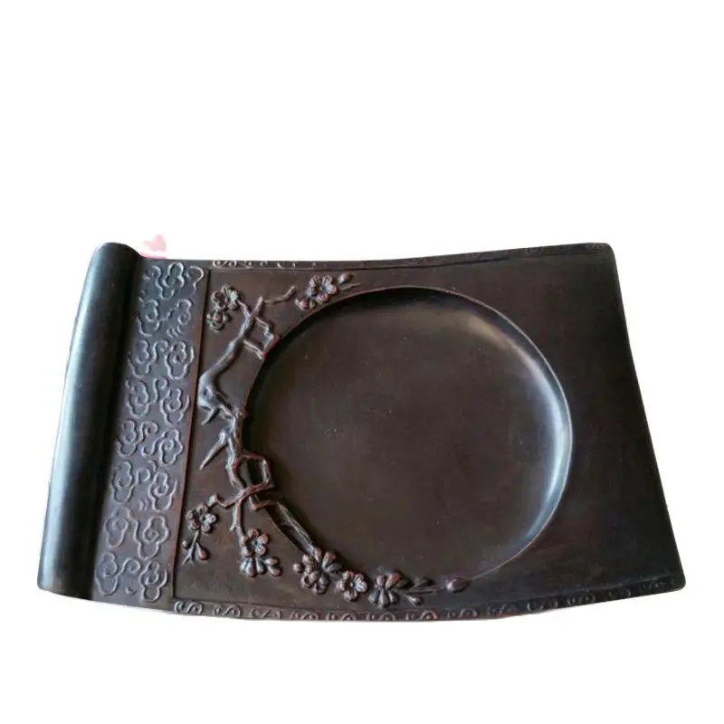 

Chinese Old Wa Shi Stone Inkstone With Exquisite Carving