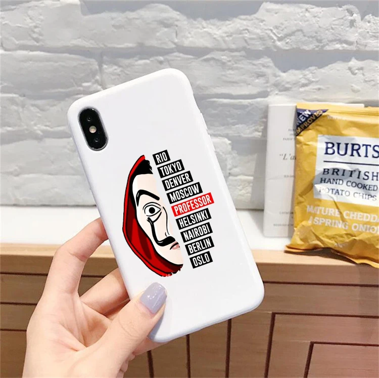 Чехол для телефона с надписью La Casa de papel iPhone 7 8 6S Plus X 11 ТВ-сериала бумажный чехол XS