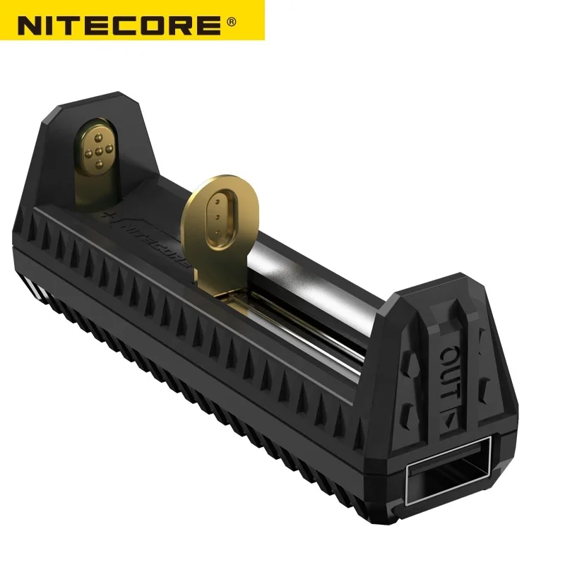 NITECORE F1 зарядное устройство 5V 1A Micro-USB внешний смарт-аккумулятор для Li-Ion IMR 26650 18650 10440 14500 батареи зарядное устройство