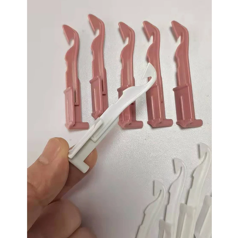 

10PCS Knitting Machine Parts Hook Suture Knitting Crochet For 22/40/48 Needle Knitting Machine Parts Red White Plastic Hook