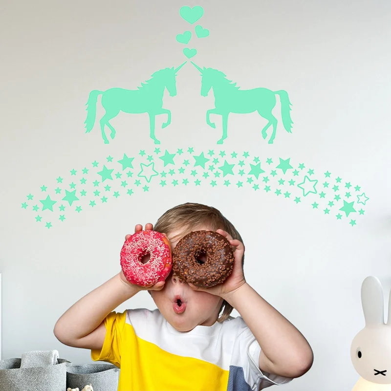 Светится в темноте звезды наклейки на стену для маленьких детей Спальня декор потолка форме которая