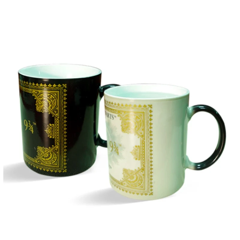 Прямая поставка новинка 1 шт. 350 мл керамическая чашка Magic Station меняющая цвет при