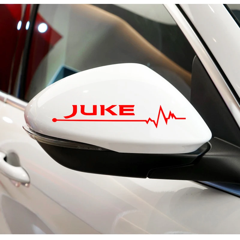 2 шт. Автомобильная наклейка на зеркало заднего вида в полоску для NISSAN JUKE Qashqai