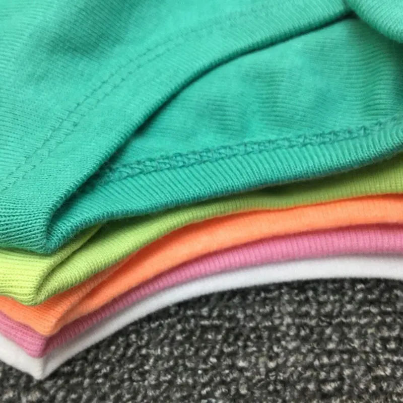 5 шт./лот Одежда для малышей Комбинезон девочек Однотонный детский летний