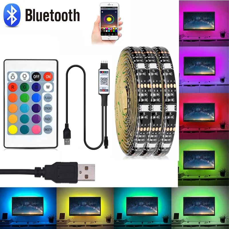 DC5v питаемые через USB порт 5050 светодиодный пропилен каучука прокладки с Bluetooth
