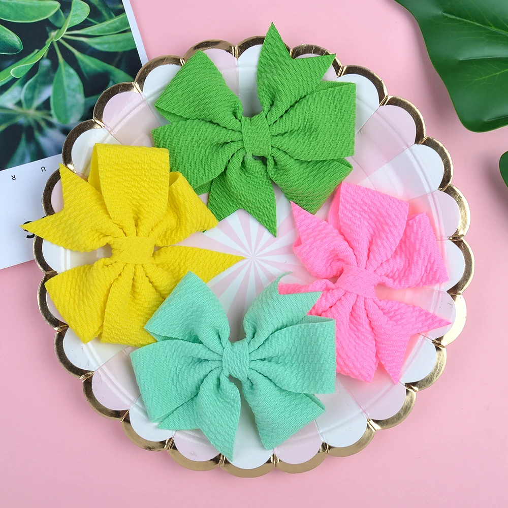 20 шт./лот однотонные нейлоновые заколки для волос маленьких девочек новые ручной