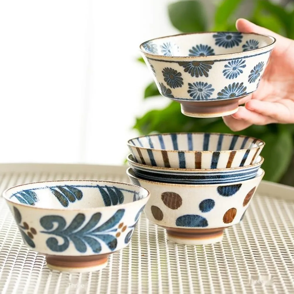 Набор столовой посуды Мино-яки lewu подглазурная посуда в японском ретро стиле