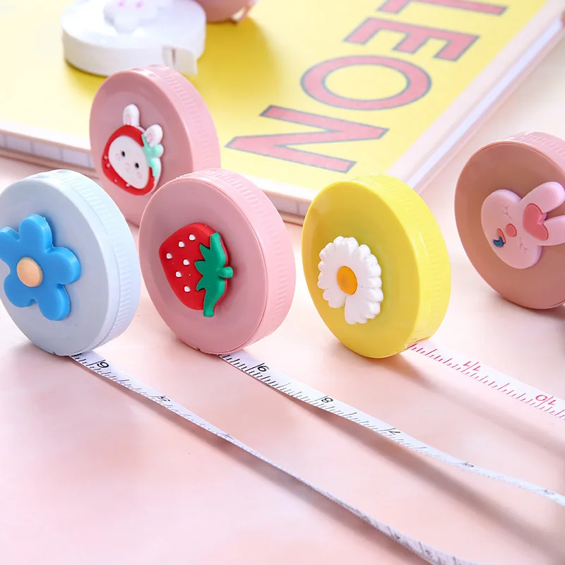 

150cm/60" Tape Measures Portable Retractable Ruler Children Cartoons Height Ruler Inch Roll Tape Mini Kid Sewing Measuring Tools