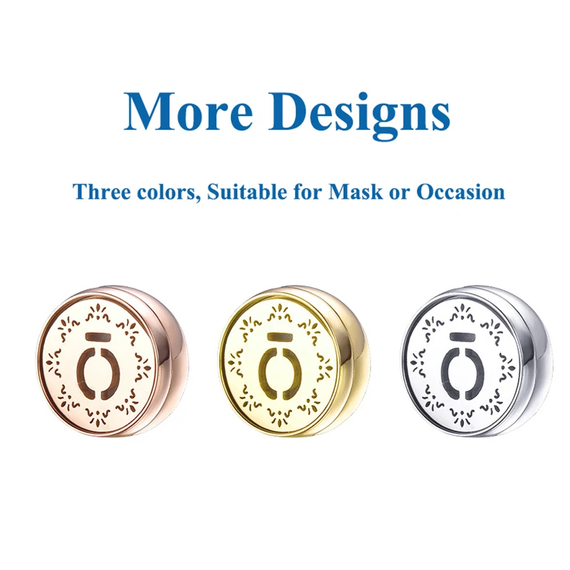 

New Essential Oil Diffuser Clip Brooch Aromatherapy Locket Stainless Steel Magnetic Mini Perfume Aroma Buckle Lockets Pendants