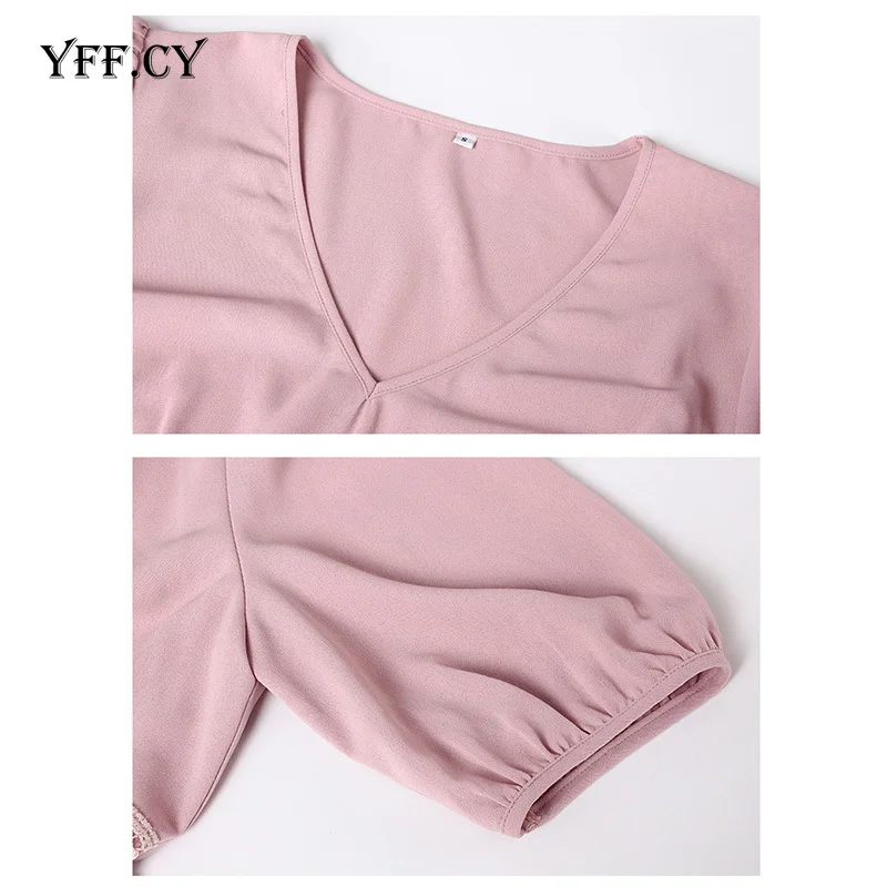 

Elegant Fashion Sexy Solid color V-neck Half sleeve mini dress Women Summer Casual Holiday Party Ruffles short Dresses Vestidos