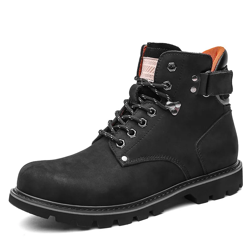 39 46 Зимняя обувь теплая Нескользящая 2019 Удобная зимняя мужская # NXZY1911|Ботинки| |