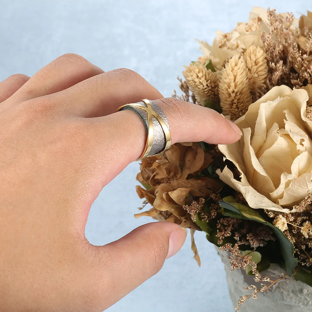 Кольца Cremo из нержавеющей стали женские ювелирные изделия золотого цвета